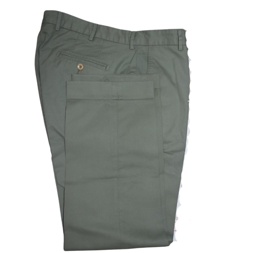 Henry Sage Green Pima Cotton Khakis
